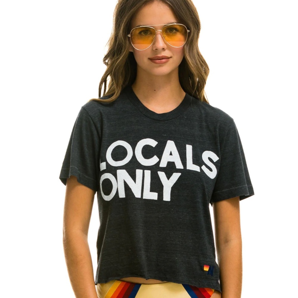 Aviator nation locals only tee xs
